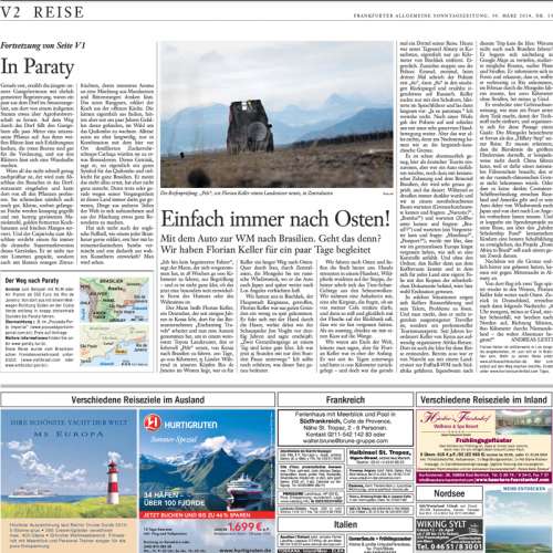 Frankfurter Allgemeine Sonntagszeitung - Einfach immer nach Osten!