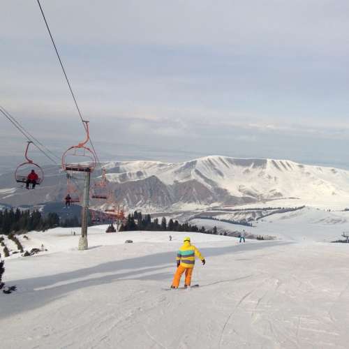 Day 62, 23 Jan 2014 - At Karakol Ski Resort, Kyrgyzstan